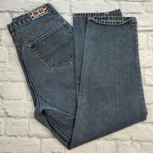 Rare Vintage Tommy Hilfiger Motorcycles TH50 Blue Denim 90s Jeans sz 36 Tapered